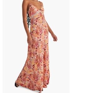 The blackberry floral maxi dress